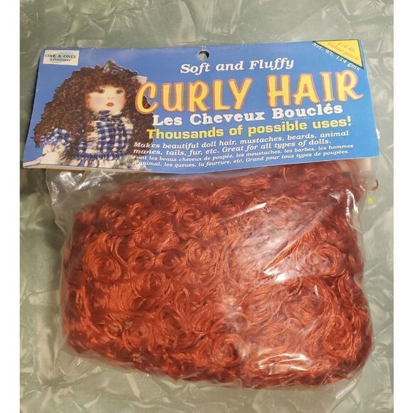 7 Packages Of Vintage Curly Doll HairB04 - Picture 4 of 9